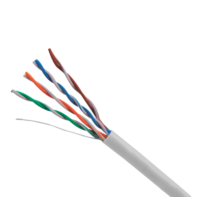 Uniview cable UTP categoría 5E, - Conductor OFC,100% cobre - Diámetro 24 AWG-0,50mm - Certificado Dca-s2,d2,a1 - Cubierta exterior LSZH / Color blanco - Se suministra en caja de cartón de 305 metros