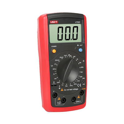 Misuratore di induttanza e capacitanza - Display LCD fino a 2000 conteggi - Resistori, condensatori e induttori - Buzzer di continuità - Ampia gamma di misure