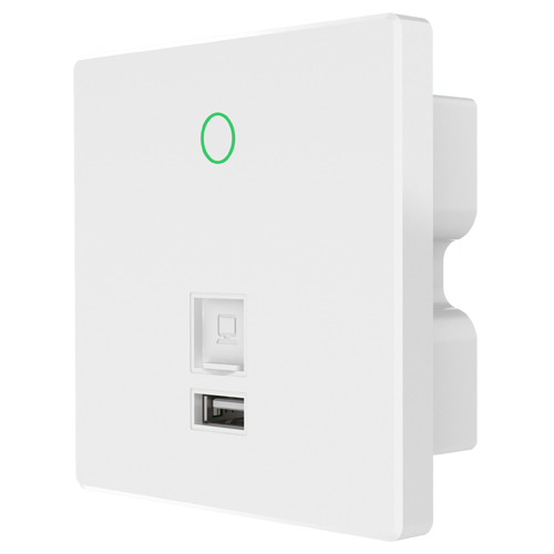 Punto di accesso Wifi 4 - Frequenza 2.4 - Supporta 802.11 n/g/b - Velocità di trasmissione fino a 300 Mbps - Installazione in scatole di meccanismo - Compatibile Controller WiFi INWALL