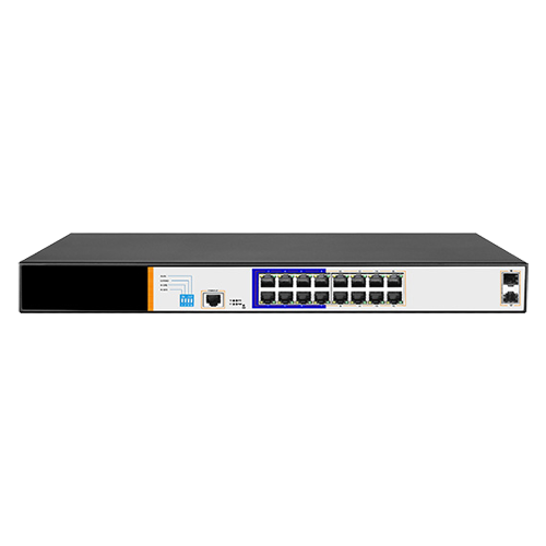 Switch PoE - 16 porte PoE + 2 Gigabit SFP - Velocità 10/100/1000 Mbps - 46 W per porta 802.3af/at / Massimo 150W - VLAN/Porta Isolation/STP/RSTP/MSTP/ACL/QoS/802.1X - LACP/Static LAG/DHCP Snooping/IGMP Snooping/Port Mirroring