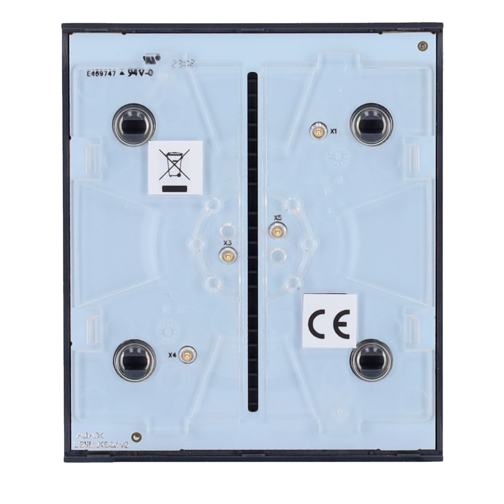 Panel táctil para interruptor de luz simple - Compatible con AJ-LIGHTCORE-1G - Compatible con AJ-LIGHTCORE-2W - Retroiluminación LED - Panel táctil central sin contacto - Color grafito - Innowatt
