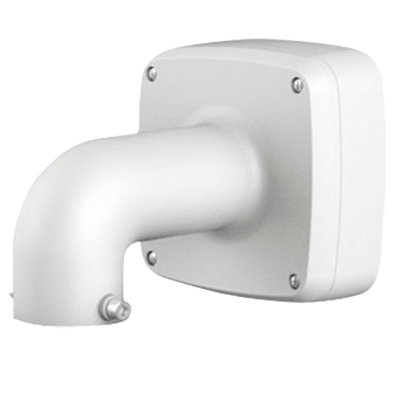 Staffa a parete - Per telecamere dome - Adatto per esterni - Colore bianco - cavo Pin