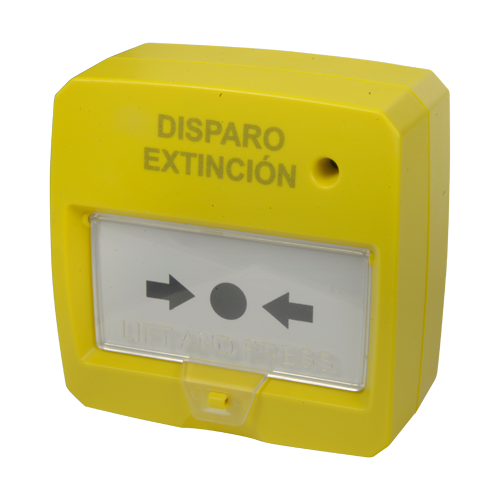 Pulsante di reset - Specifico per pannello antincendio - Attivazione manuale - Indicatore LED - Installazione in superficie - Riattivato manualmente o con chiave
