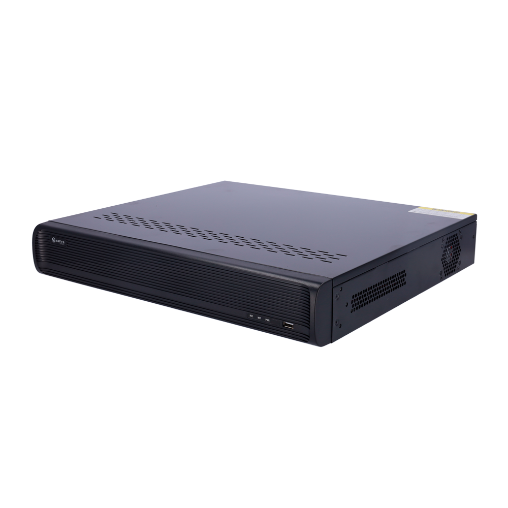 Safire Smart - Videoregistratore NVR per telecamere IP gamma A2 - 32CH video / Compressione H.265+ / 4HDD - Risoluzione fino a 12Mpx / Larghezza di banda 192Mbps - HDMI 4K, HDMI FullHD e VGA / Dewarping Fisheye - Riconoscimento facciale / Ricerca intellig