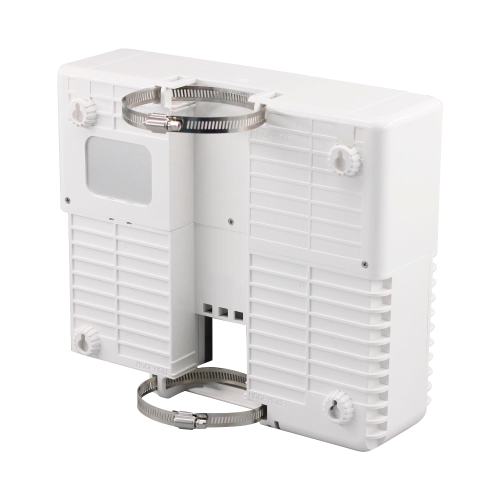 Outdoor PoE switch - 22 PoE+ ports - 2 RJ45 Hi-PoE - 2 RJ45 Uplink - 22 10/100 Mbps ports - 4 Gigabit ports - Total 300 W for all ports - Standard IEEE802.3at PoE+ / af PoE / bt Hi-PoE - Lightning Protection 6KV, ESD 8KV, IP65