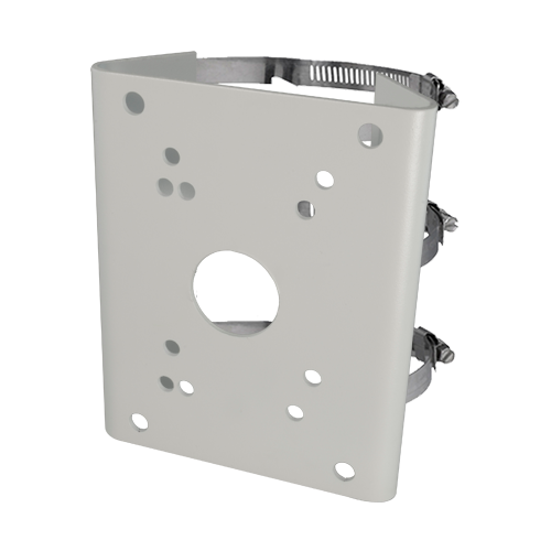 Bracket for poles/lampposts - Compatible with SD61XX - Diameter range 103~127 mm - Suitable for outdoor - White color - Hollow pin