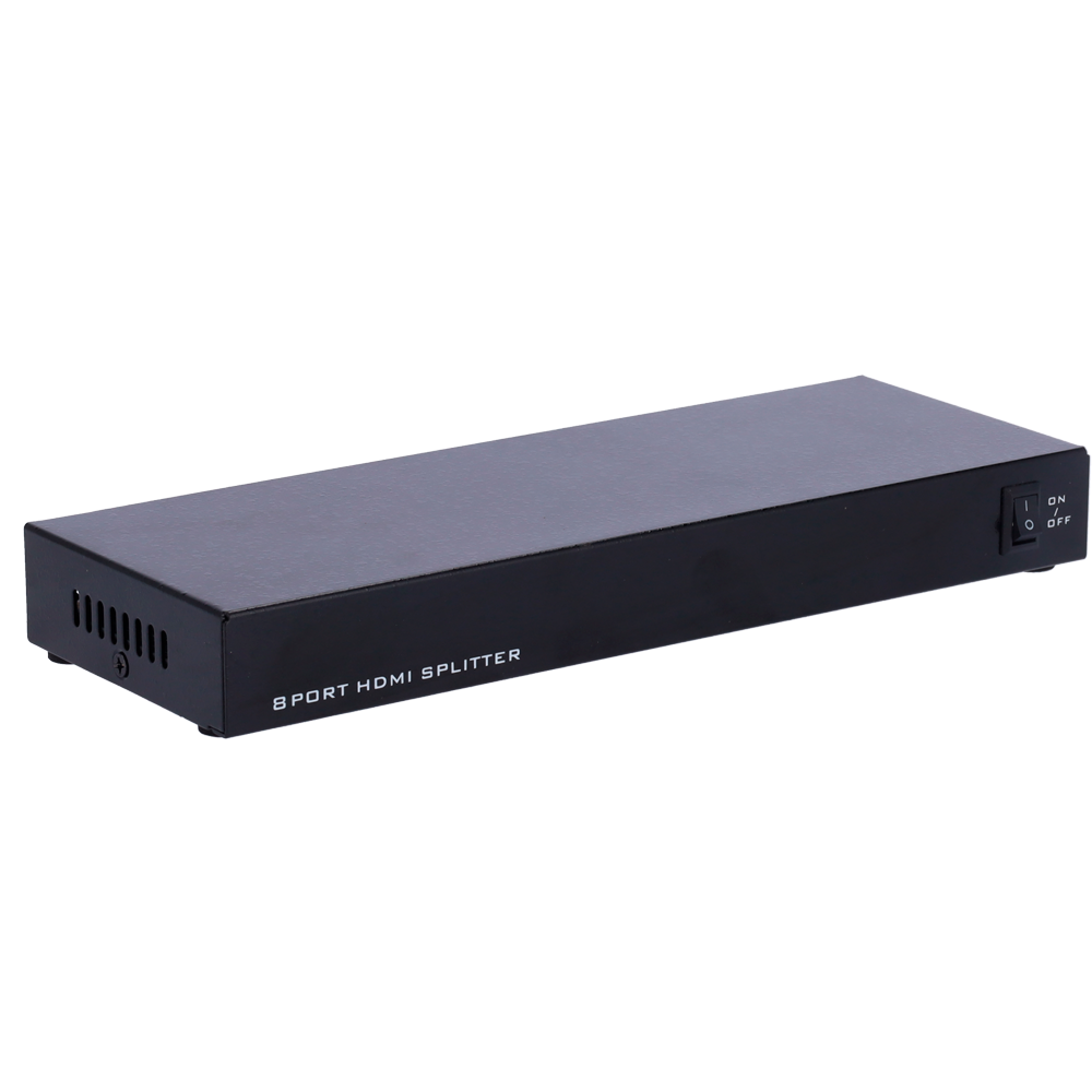 Moltiplicatore di segnale HDMI - 1 ingresso HDMI - 8 uscite HDMI - Fino a 4K*2 - Lunghezza massima in uscita 25 m - Alimentazione DC 5 V