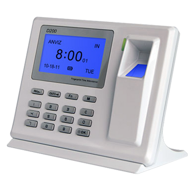 Terminal di Controllo Presenze ANVIZ - Impronte digitali e tastiera - 2000 registrazioni / 50000 registri - Comunicazione USB e TCP/IP - 8 Modi di Controllo presenze - Software CrossChex gratuito