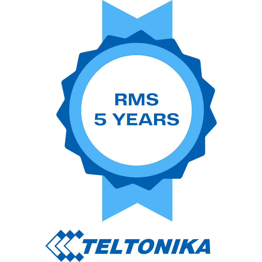 Licencias Plataforma Teltonika RMS - Pack de 5 años de Licencia - Monitorización remota Router Teltonika - Configuración remota Router Teltonika - Gestión Telnet / SFTP / SSH / HTTP / HTTPS - 1 Licencia permite gestión de 1 equipo - 5 años