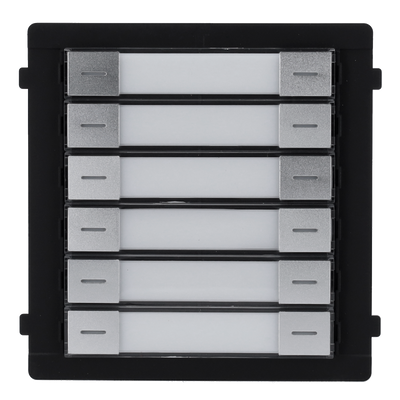 Modulo estensione - Chiamata di diversi monitor - 12 pulsanti - 6 etichette LED personalizzate - Adatto per esterni IP65 - Montaggio modulare