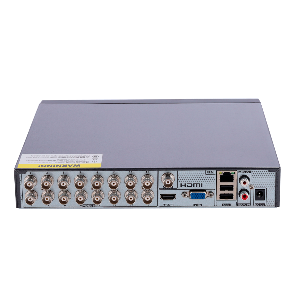 Safire Smart
- Videoregistratore analogico XVR Serie HG - 16CH HDTVI/HDCVI/HDCVI/AHD/CVBS/CVBS/ 16+2 IP - Uscita HDMI Full HD e VGA / 1 HD
- 1080P Lite (25FPS) - Audio