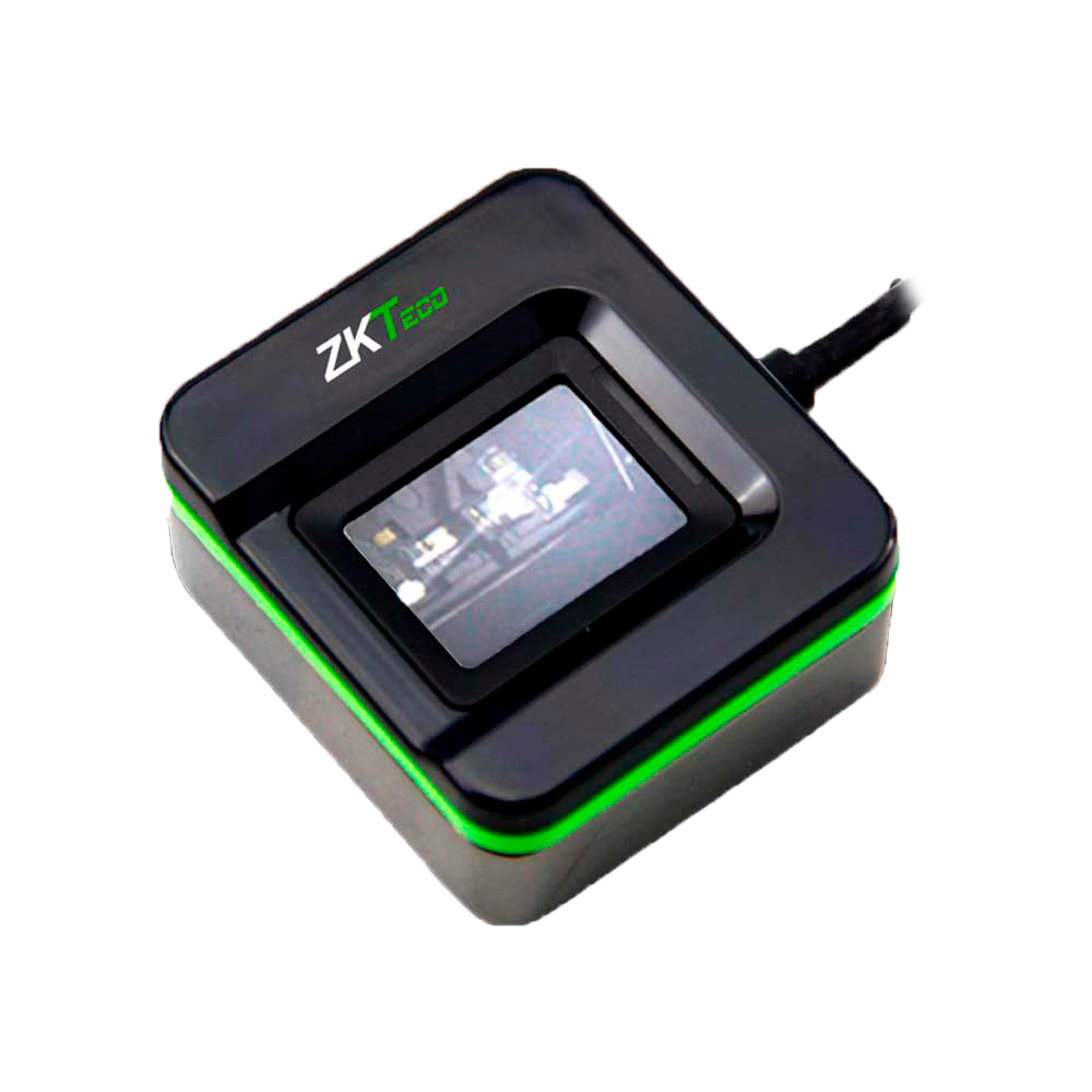 Lector biométrico - Huellas dactilares en cualquier estado - Grabación segura y fiable | Huellas vivas - Comunicación USB - Plug & Play - Compatible con softwares ZKTeco