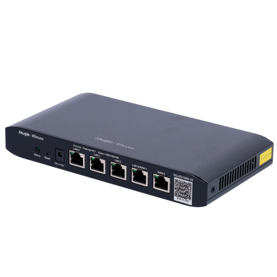 Reyee Router Controller Cloud - 5 Porte RJ45 10/100 /1000 Mbps - Supporta fino a 2 WAN per il failover o il bilanciamento - Fino a 600Mbps di larghezza di banda - Server VPN IPSec, L2TP, PPTP, OpenVPN - Controllo intelligente della larghezza di banda