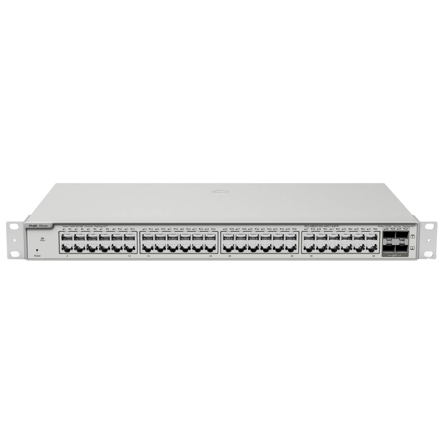 Reyee Switch Cloud Layer  2+ - 48 porte RJ45 Gigabit - 4 porte SFP Gigabit - Static LAG/DHCP Snooping/IGMP Snooping/Port Mirroring - VLAN/Port Isolation/STP/RSTP/ACL/QoS - Server DHCP/Rotte statiche