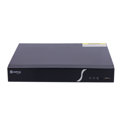 Safire Smart - Videoregistratore analogico XVR Serie 8 - 4CH HDTVI/HDCVI/HDCVI/AHD/CVBS/CVBS/ 4+2 IP - Uscita HDMI 4K e VGA / 1 HDD - Risoluzione massima 4K (6FPS) - Audio / Allarmi