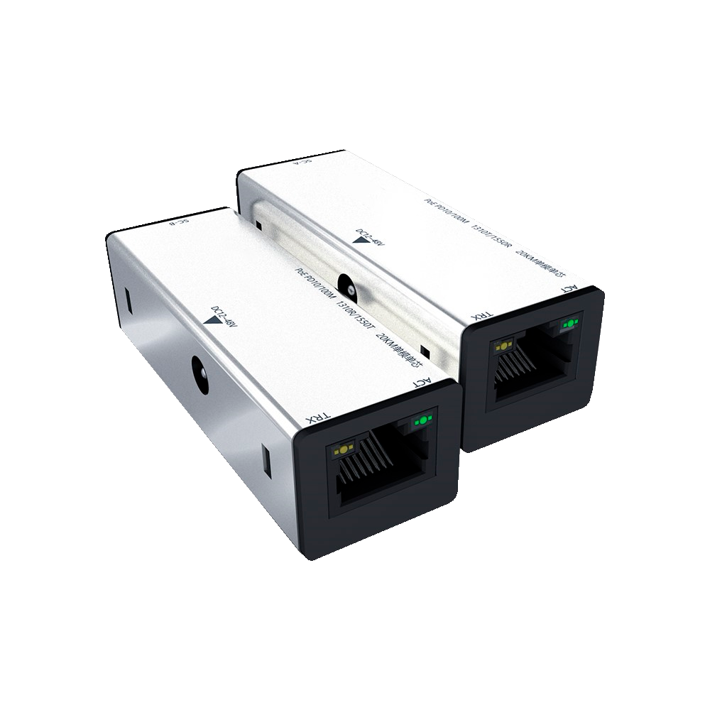Kit conversor de medio (2 unidades) - 1x Puerto Ethernet RJ45 - 1x Conector SC Simplex - Gigabit Ethernet 10/100/1000Mbps - Distancia de Transmisión de Fibra 3Km - Alimentación 5-12Vdc o PoE 802.3af