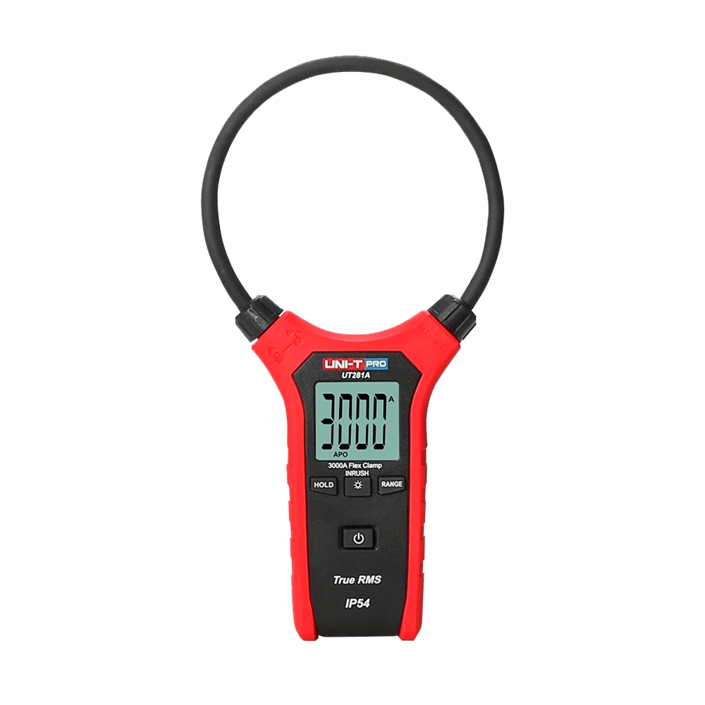 Pinza amperometrica flessibile 10" - Display LCD fino a 3000 conteggi - Misurazione dell'intensità AC fino a 3000A - Alta precisione AC con funzione True RMS - Grado di protezione IP54 | Test di caduta di 2m - Spegnimento automatico