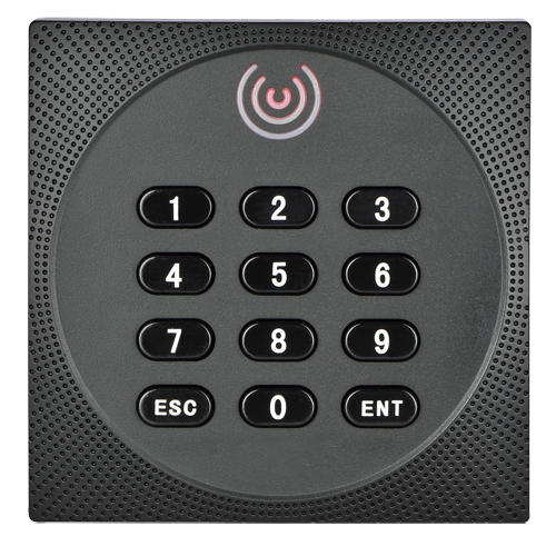 Access reader - Access via EM card and PIN - LED and audible indicator - Wiegand 26/34 - Compatible with ZKTeco controllers - Suitable for outdoor IP64
