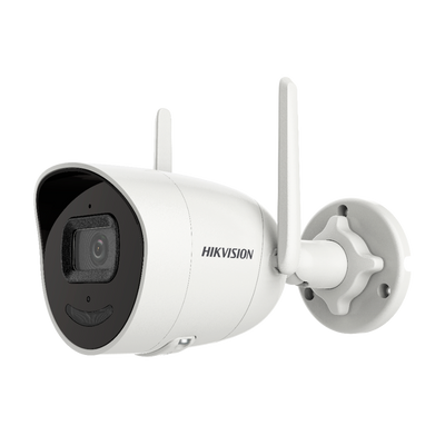 Hikvision - Telecamera Bullet  IP gamma Wi-Fi - Risoluzione 4 Megapixel (2560x1440) - Ottica 2.8 mm | Wi-Fi IEEE802.11b/g/n - Portata IR 30 m | Microfono e altoparlante integrati - Slot per scheda MicroSD fino a 256 GB