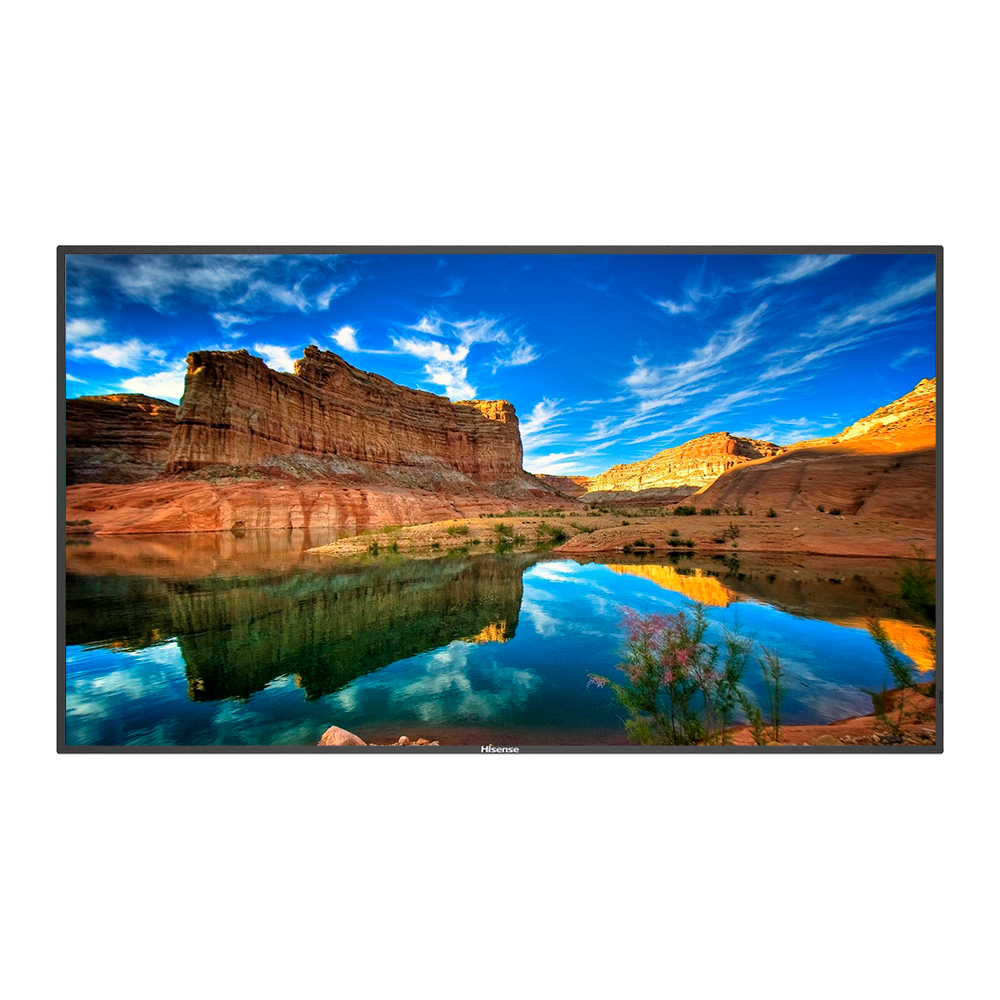 Monitor HISENSE DLED 4K 75" | Serie E - Progettato per negozi e ristoranti - Risoluzione 3840x2160 - 2 ingressi HDMI 2.0 - Angolo di visione di 178° - Audio | Altoparlanti integrati