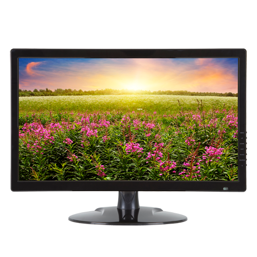 Monitor SAFIRE LED 24" 4N1 - Diseñado para videovigilancia 24/7 - HDMI, VGA, BNC y Audio - Resolución 1920x1080 - Filtro anti-ruido - Bajo consumo