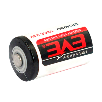 EVE - Pila 1/2 AA / ER14250 - Voltaggio 3.6 V - Litio - Capacità nominale 1200 mAh - Compatibile con i prodotti a catalogo