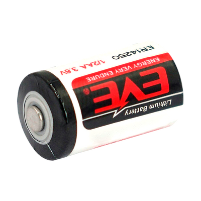 EVE - 1/2 AA / ER14250 battery - Voltage 3.6 V - Lithium - Nominal capacity 1200 mAh - Compatible with the products in the catalog