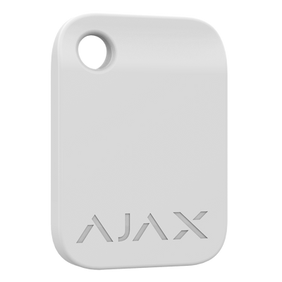 Ajax - Portachiavi di accesso contactless - Tecnologia Mifare DESFire® - Compatibile con KeyPad Plus - Massima sicurezza e rapida identificazione dell'utente - Colore bianco
