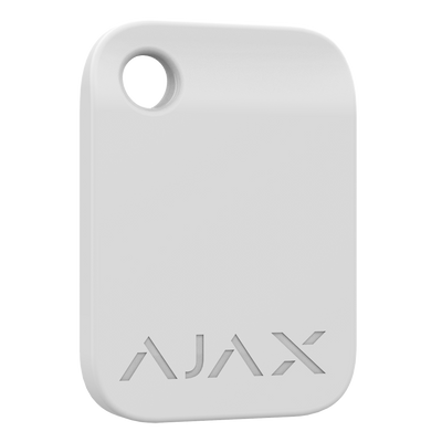 Ajax - Contactless access keychain - Mifare DESFire® technology - Compatible with KeyPad Plus - Maximum security and rapid user identification - White color