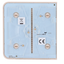 Ajax - LightSwitch SideButton - Pannello tattile per interruttore della luce - Compatibile con AJ-LIGHTCORE-1G / -2W - Retroilluminazione a LED - Pannello tattile laterale senza contatto - Colore avorio