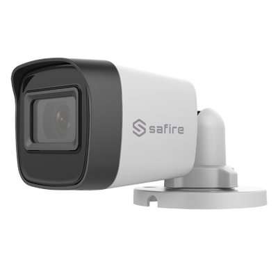 Safire PRO Range Bullet Camera - 4 in 1 Output - 5 Mpx High Performance CMOS - 2.8 mm Lens - Smart IR Matrix LEDs Range 30 m - Waterproof IP67
