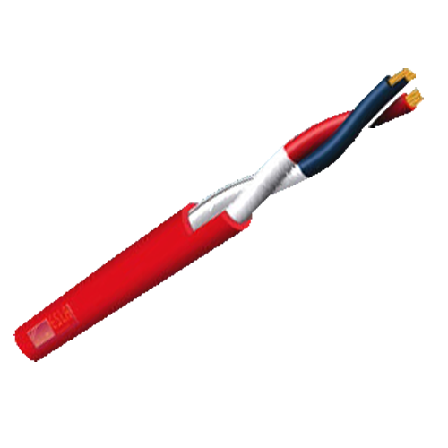 Shielded braided cable drum - 500 meter reel - Copper conductor 2x1.5mm2 [%VAR%] - CPR Cca -1sb, a1, d1 certified - EN 50575 certified - Resistance 13.9 Ω/Km