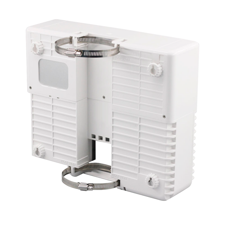 Switch PoE per esterni - 8 porte PoE + 2 Uplink RJ45 - Velocità 10/100/1000 Mbps (2 PoE + 2 Uplink) - A 120 W in totale per tutte le porte - Norma IEEE802.3at (PoE+) / af (PoE) - Grado di protezione IP65
