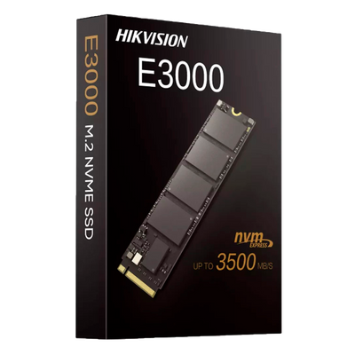 Hikvision SSD hard drive - 512 GB capacity - M2 NVMe interface - Write speed up to 3137 MB/s - Long life - Ideal for small servers or PCs