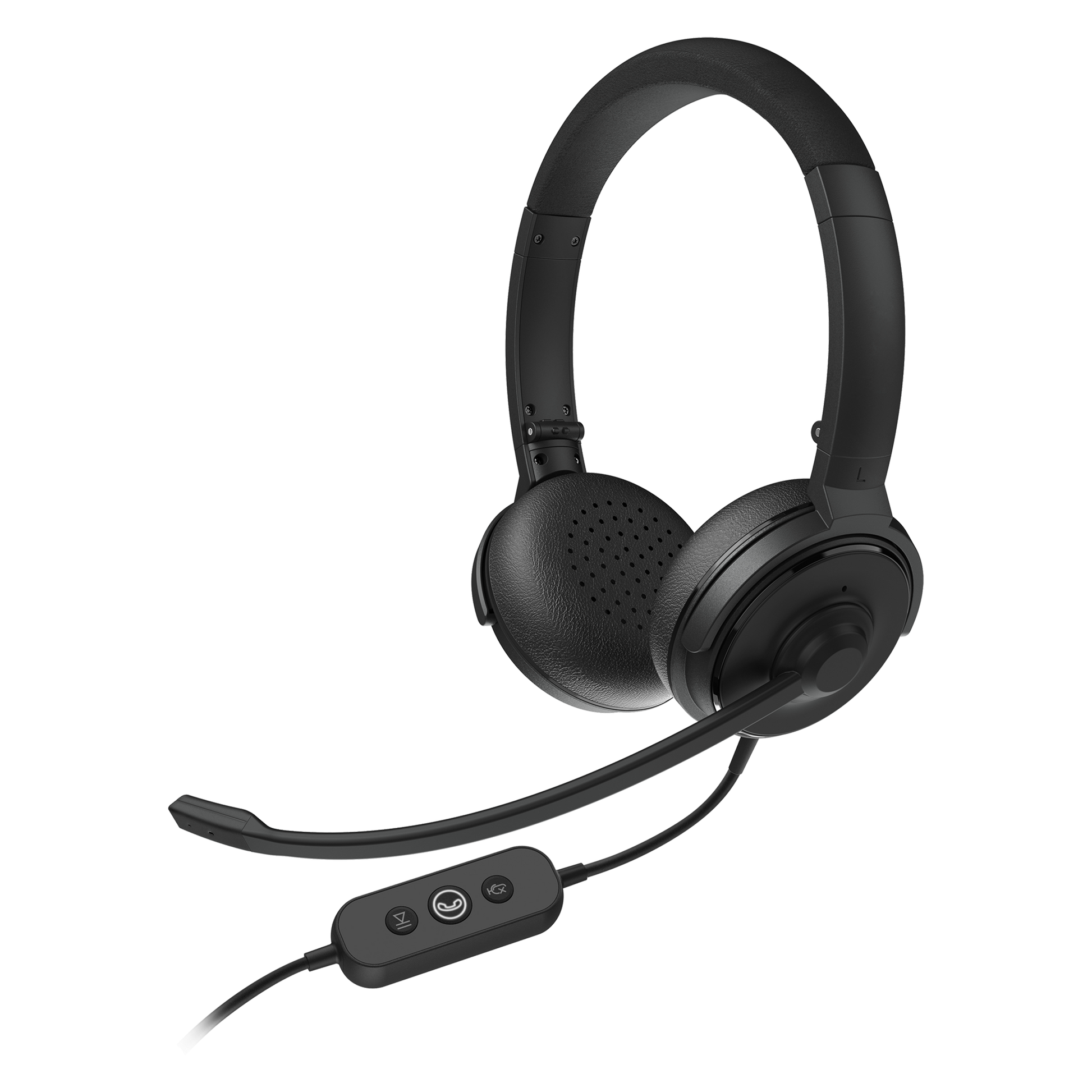 Cuffia per conferenze Nearity - Cancellazione del rumore ambientale - Microfono omnidirezionale - Confortevole per un uso continuato - Chiamata mediante pulsanti - Alimentazione e comunicazione tramite USB C o USB A - Innowatt