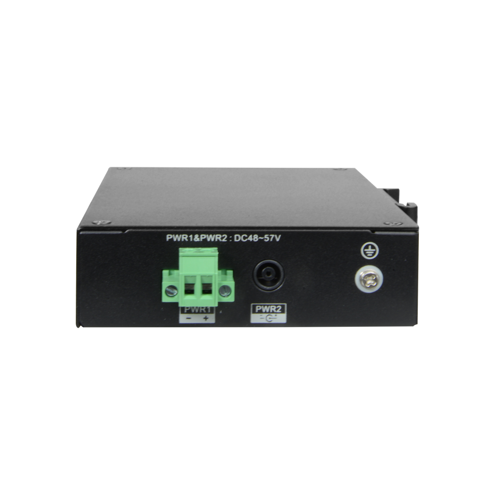 Switch PoE X-Security - 4 porte PoE +1  SFP +1 Uplink Gigabit - Velocità 10/100/1000 Mbps - 60W porta 1 / 30W porta 2-4 / Massimo 60W - Hi-PoE / IEEE802.3at (PoE+) / af (PoE) - Montaggio su guida DIN