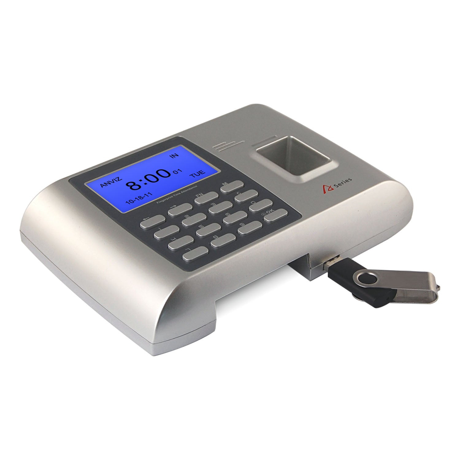 ANVIZ Attendance Control Terminal - Fingerprints, RFID cards and keyboard - 2000 records / 50000 logs - TCP/IP, USB, RS232, siren relay - 8 Attendance Control Modes - Free CrossChex Software