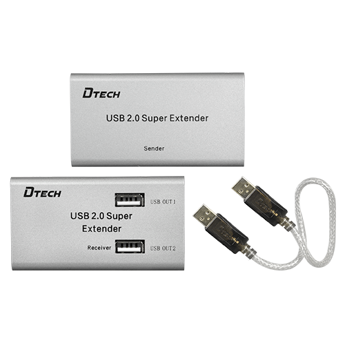 Estensore USB LAN - 1 entrata USB - 4 uscite USB - Lunghezza massima di connessione 50m [%VAR%] - Plug and Play