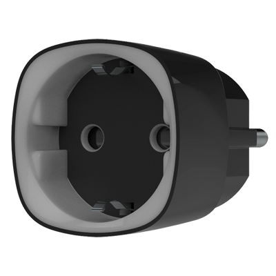 Smart Plug con telecomando - Senza fili 868 MHz Jeweller - Antenna interna portata 1000 m - 230 VAC 50 Hz / Fino a 2.5 kW (11 A) - Misuratore di consumo - Colore nero - Innowatt