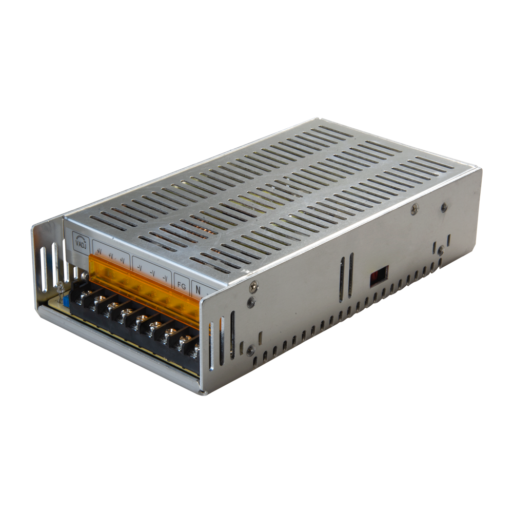 Switched power source - Input AC 100V~240V - Output DC 12V / 20A (240W) - Resettable protection fuse - Power source DC 12V / 15A - Metal body