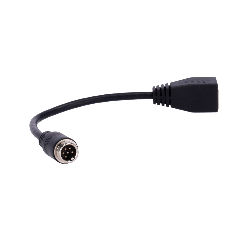Streamax - Conversor 6PIN male to RJ45 hembra - Longitud 15cm