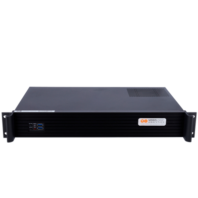 Servidor Videologic VLRXP7 - Soporta 13 canales de análisis VLRXP-IA ampliables hasta 20 - Disco duro de 1TB - 13 licencias VLRXP incluidas - Módulo de expansión con 8 entradas y 8 salidas