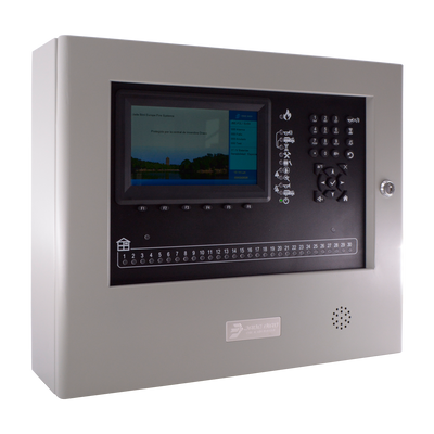 Jade Bird - Expandable 1-loop analog control unit - Up to 200 devices per loop - USB for programming and data updating - 7” color LCD display - EN54-2, EN54-4 certified