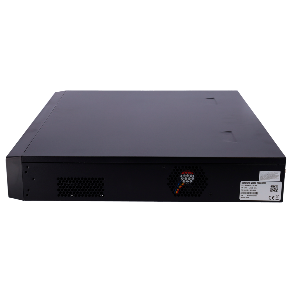 Videograbador NVR X-Security para cámaras IP - Vídeo 16 CH | Compresión H.265+ - 16 canales PoE - Resolución máxima 12 Mp - HDMI 4K, HDMI Full HD y 2 salidas VGA - WEB, DSS/PSS, Smartphone y NVR
