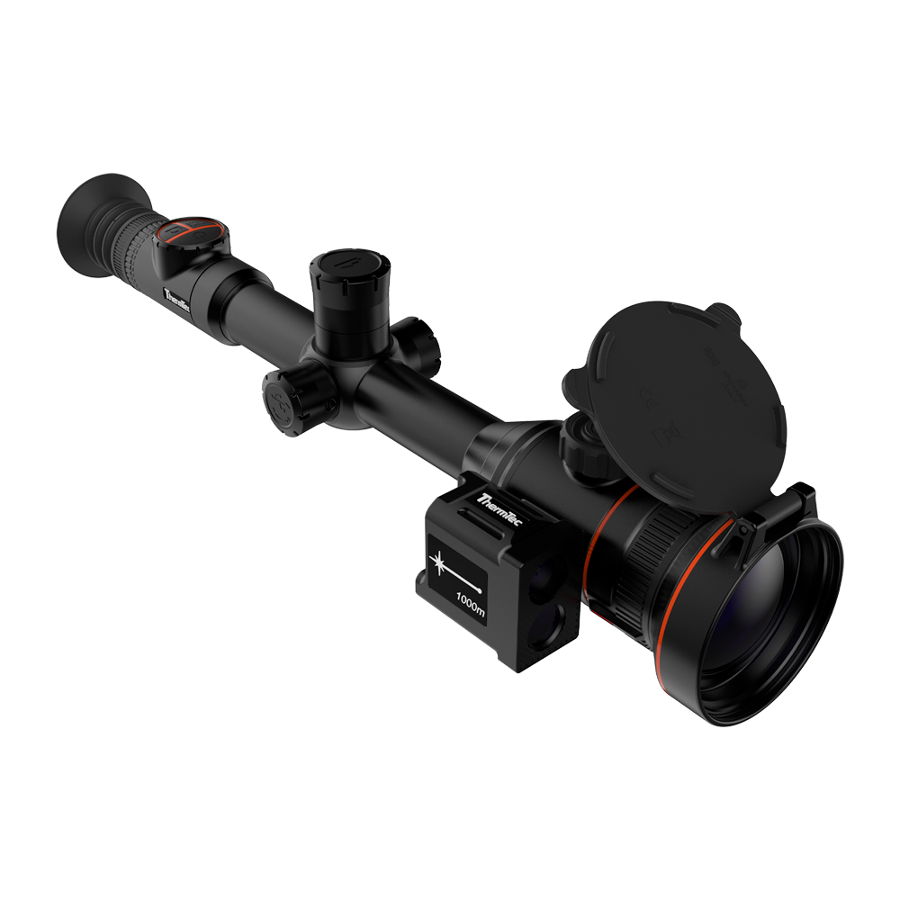 ThermEye ARES360-LRF - Visor térmico - Resolución 384x288 píxeles, Sensor 12µm - Lente 20/60mm, 1,8X / 5,5X aumentos - Shutterless (Tecnología sin obturador) - Color negro