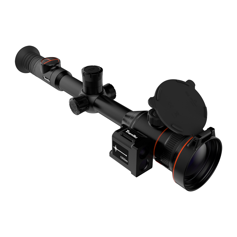 ThermEye ARES360-LRF - Visor térmico
 - Resolución 384x288 píxeles, Sensor 12µm - Lente 20/60mm, 1,8X / 5,5X aumentos - Shutterless (Tecnología sin obturador)
 - Color negro