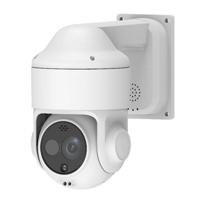 Raythink speed dome bi-espectro PD2 series - Sensor térmico 256x192 VOx sin refrigerar 12μm - Sensibilidad térmica ≤40mK@25°C,F#1.0,25Hz - Sensor visible 1/2.8&quot; 5Mpx CMOS - Lente térmica 10mm - Lente visible 5.4~108mm (zoom 20X)