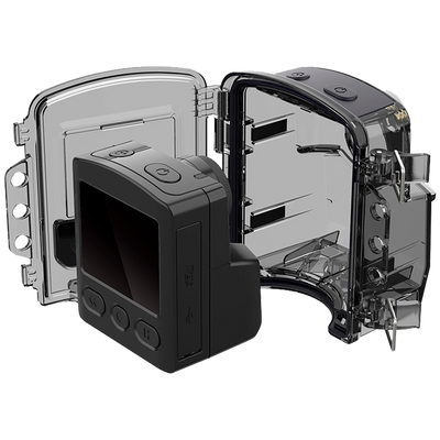 Brinno Time Lapse Camera - Full HD 1080p resolution - 2" TFT LCD display - Recording on SD card up to 128GB - Battery powered - Includes IP65 housing and support