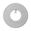 Inclined junction box - For dome cameras - 20º angle of inclination - Roof or wall installation - Hollow pins - White color