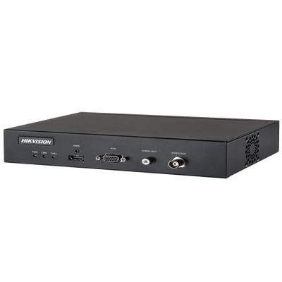 Decodificador Hikvision - 16 canales - Resolución máxima 24 Mpx - 1 salida HDMI 4K | 1 salida VGA | 1 salida BNC - Audio | Alarmas | Compatible con ONVIF - Válido para cámaras térmicas y DeepinView
